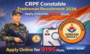 CRPF Constable Tradesman