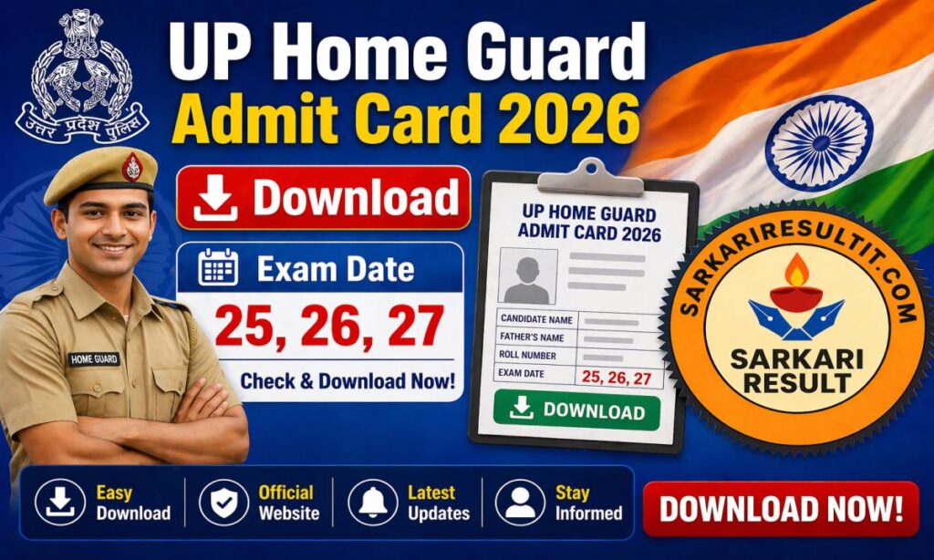 UP Home Guard Admit Card 2026