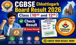 CGBSE Board Result 2026