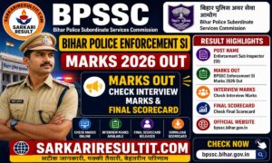 BPSSC Bihar Police Enforcement SI Marks 2026