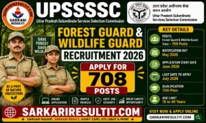 UPSSSC Forest Guard Recruitment 2026