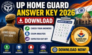 UP Home Guard Answer Key 2026 Download